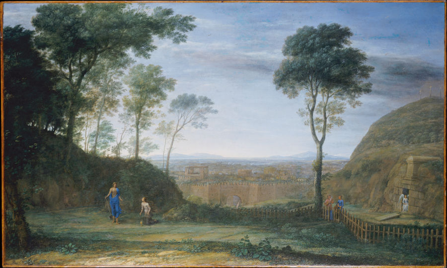 Christ Appears in front of Mary Magdalene (Noli me tangere) od Claude Lorrain