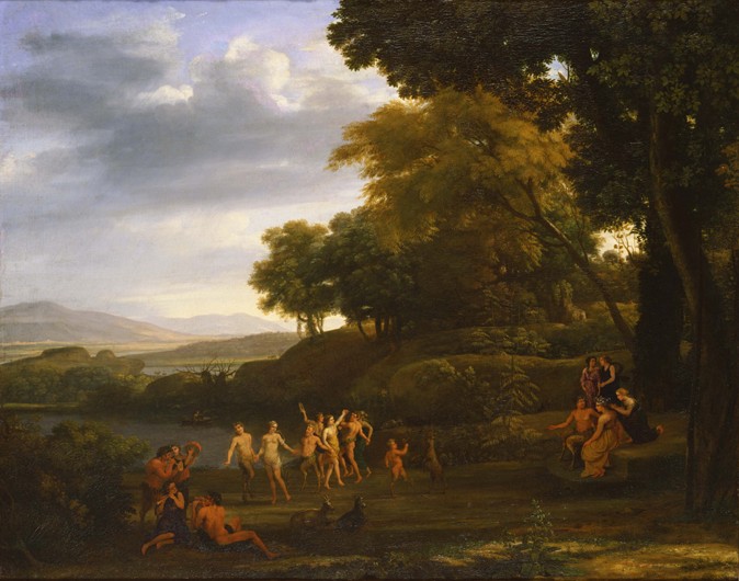 Landscape with Dancing Satyrs and Nymphs od Claude Lorrain