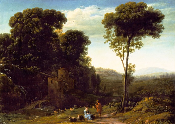 Pastoral Landscape with a Mill od Claude Lorrain