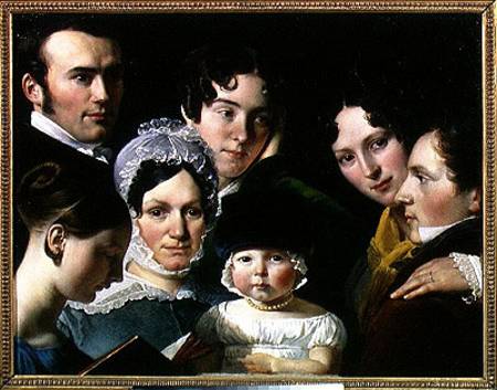 The Dubufe Family in 1820 od Claude-Marie Dubufe