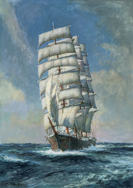 Unnamed clipper ship od Claude Marks