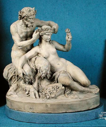 Satyr Crowning a Bacchante od Claude Michel Clodion