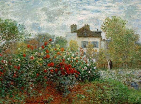 Monets Garten in Argenteuil od Claude Monet