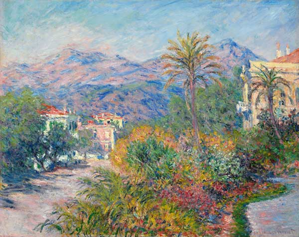 Strada Romana in Bordighera od Claude Monet