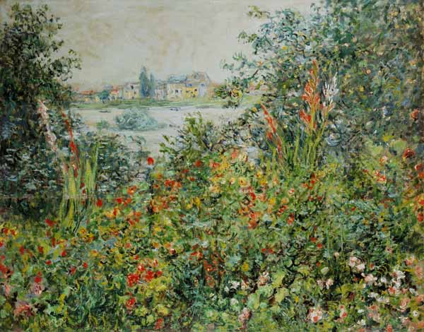 Summer flowers at Vetheuil od Claude Monet