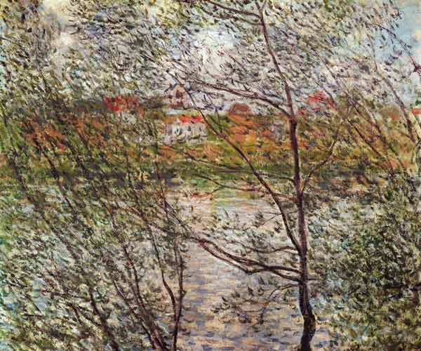 Look through spring branches od Claude Monet