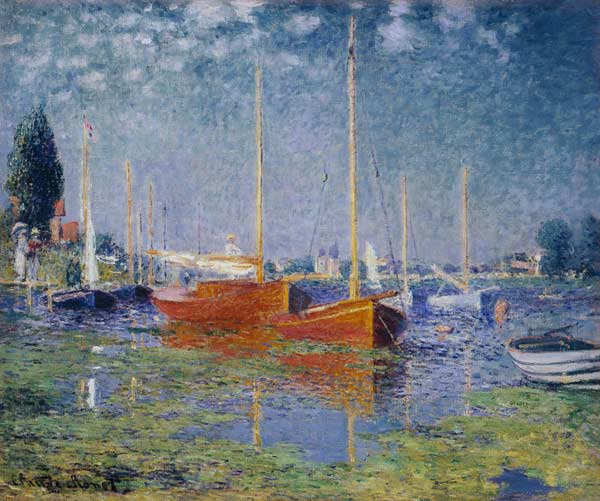 The red boats, Argenteuil od Claude Monet