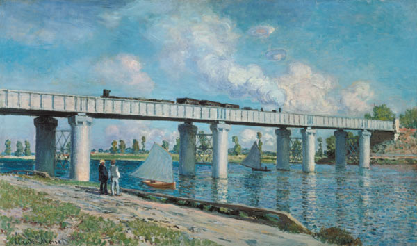 The railway bridge of Argenteuil od Claude Monet