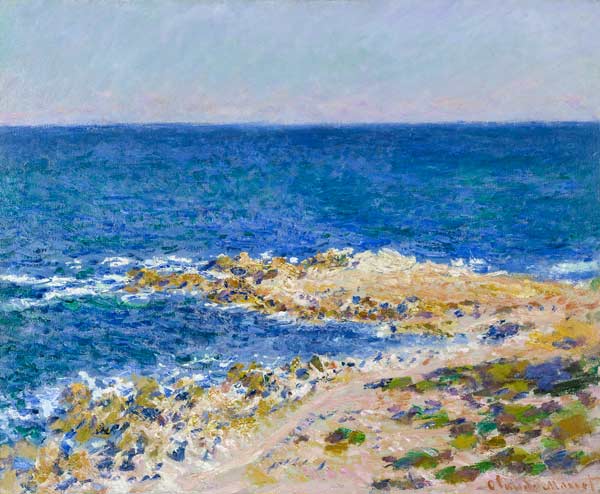 La grandee light blue at Antibes. od Claude Monet