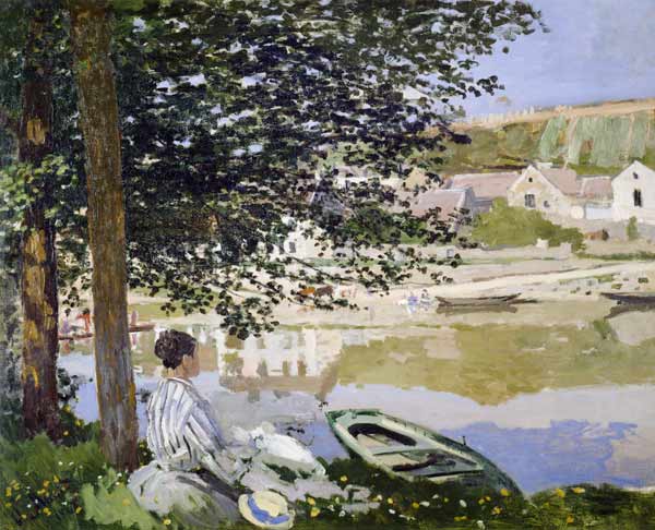 Am Ufer der Seine bei Bennecourt od Claude Monet