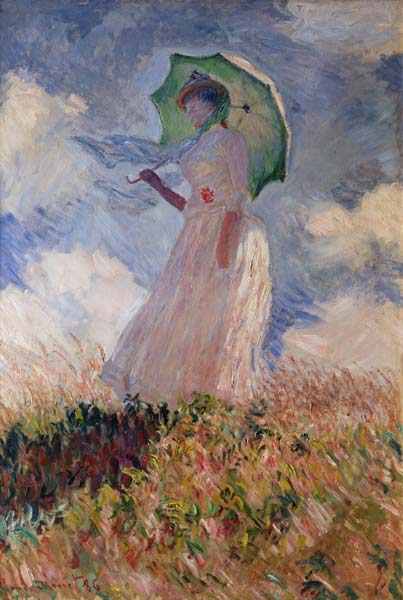 Woman with a Parasol od Claude Monet