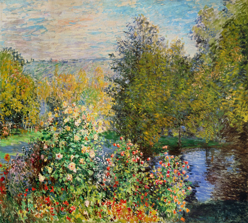 A Corner of the Garden at Montgeron od Claude Monet