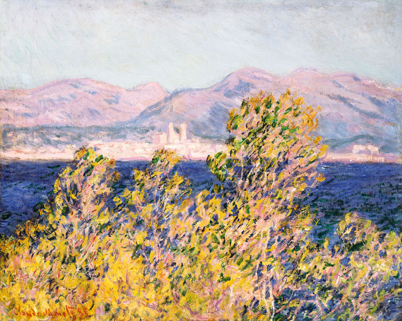 Antibes, View of the Cap, Mistral Wind od Claude Monet
