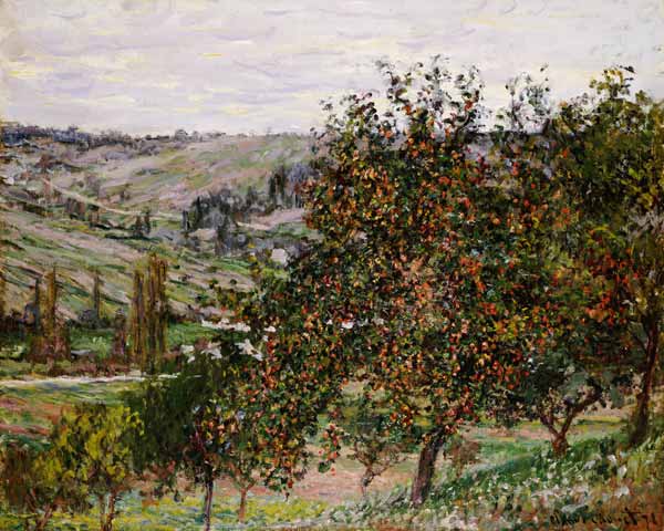 Apple trees at Vetheuil od Claude Monet