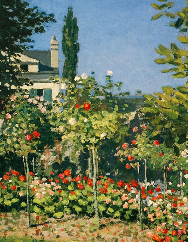 C.Monet / Garden in bloom (detail) od Claude Monet