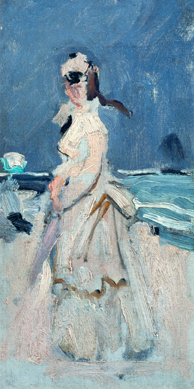 Camille on the Beach od Claude Monet