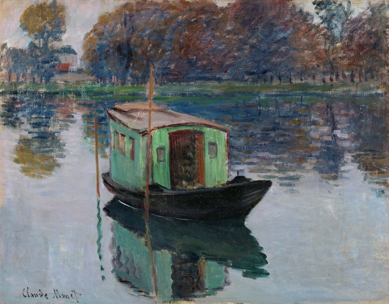 The studio boat. od Claude Monet