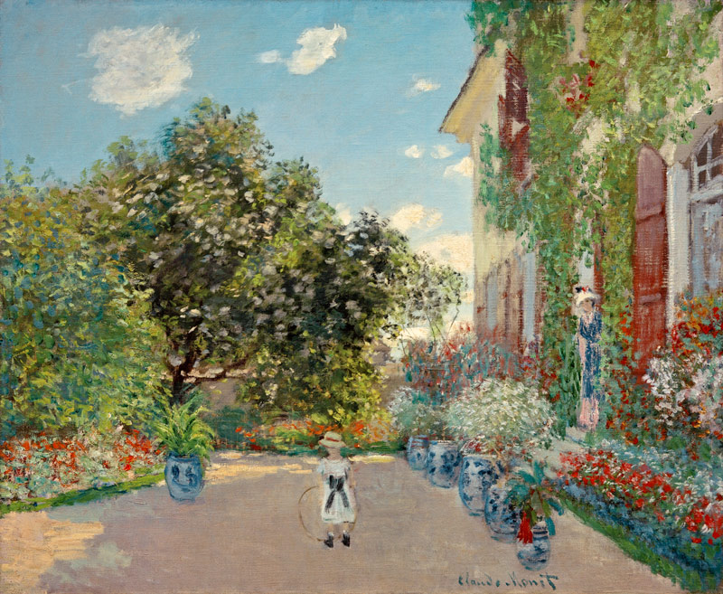 Das Haus Des Künstlers In Argenteuil od Claude Monet