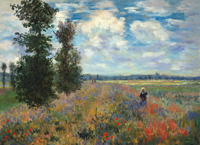 The Poppy field od Claude Monet