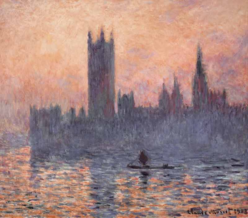 Houses of Parliament, Sunset od Claude Monet