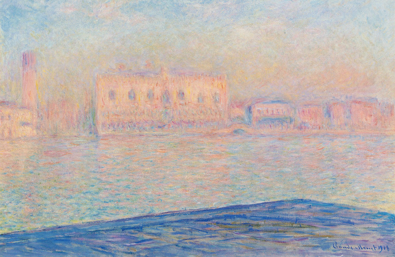 The doge palace seen by San Giorgio Maggiore od Claude Monet