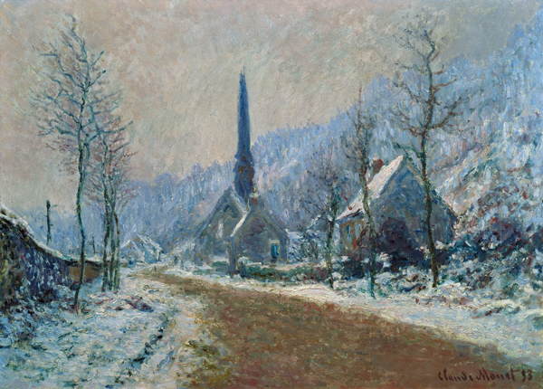 The church of Jeufosse in winter od Claude Monet