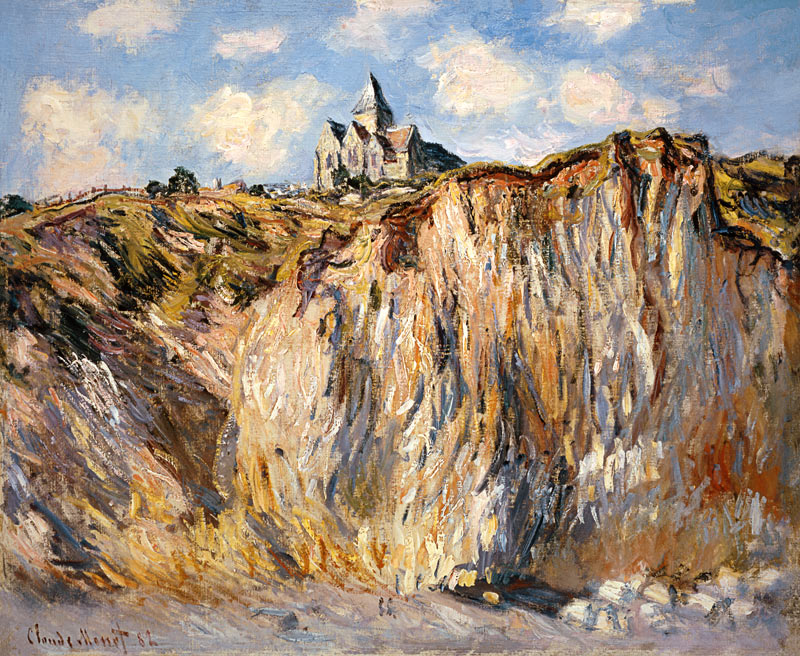 The church of Varengeville in the morning light. od Claude Monet