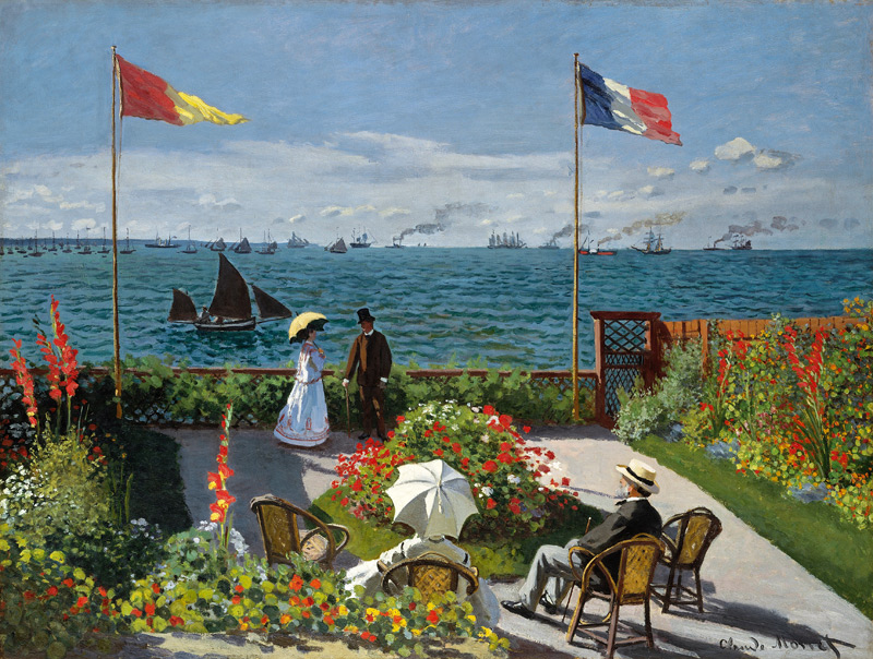 Terrace at Saint Adresse od Claude Monet