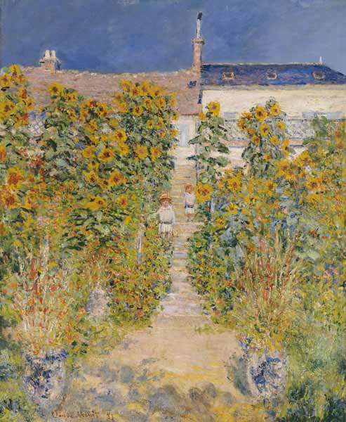 The Artist''s Garden at Vetheuil od Claude Monet
