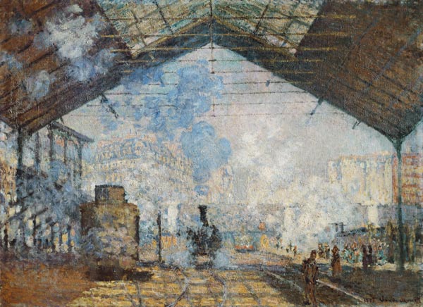 La Gare Saint-Lazare, 1877 od Claude Monet