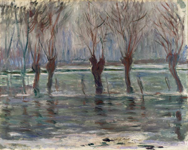 Flood Waters od Claude Monet