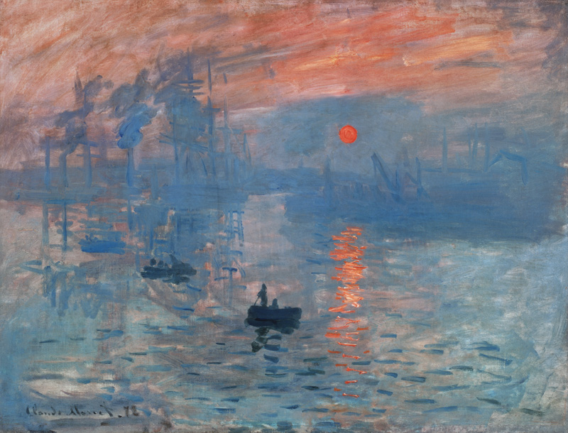 Imprese, východ slunce od Claude Monet