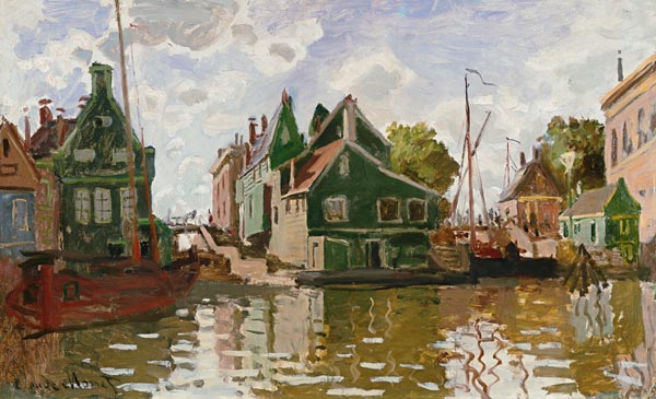 Channel in Zaandam. od Claude Monet