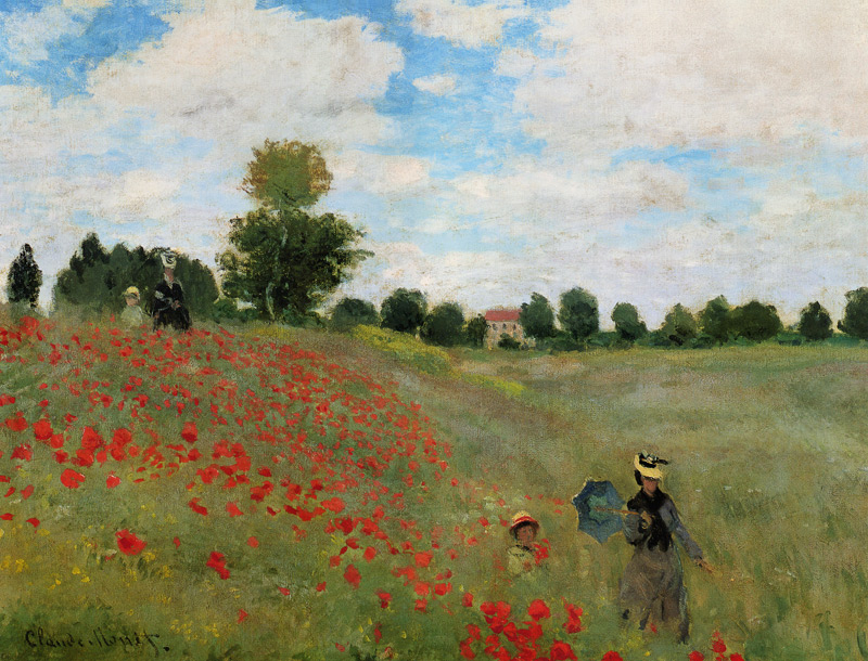 Corn Poppies Argenteuil od Claude Monet