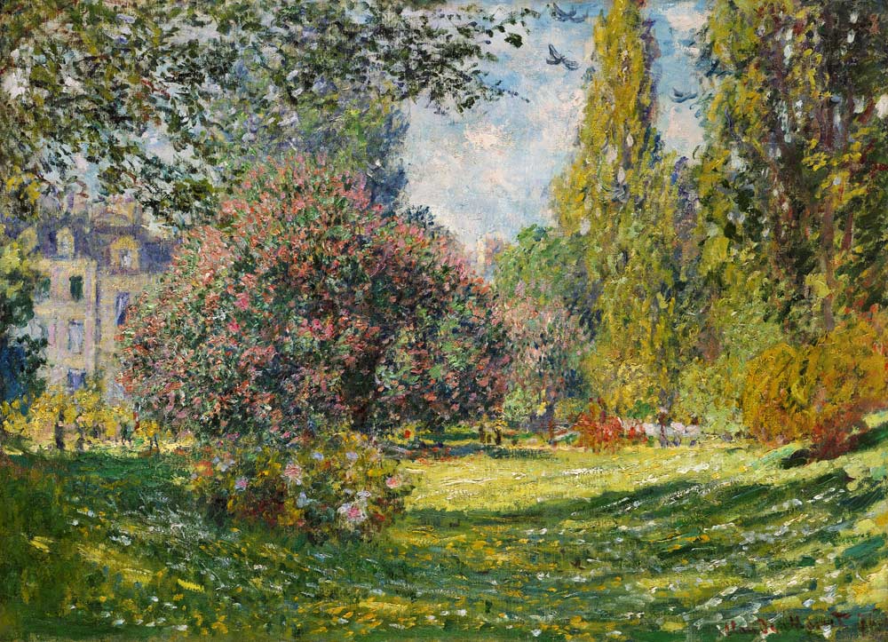 Landschaft: Der Parc Monceau od Claude Monet