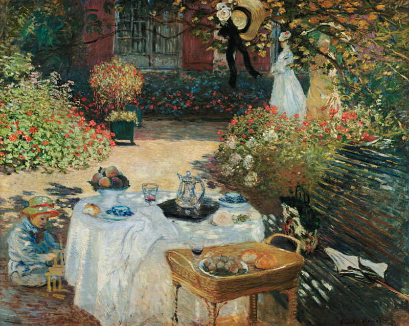 Oběd (v Monetovy záhradě v Argenteuil)  od Claude Monet