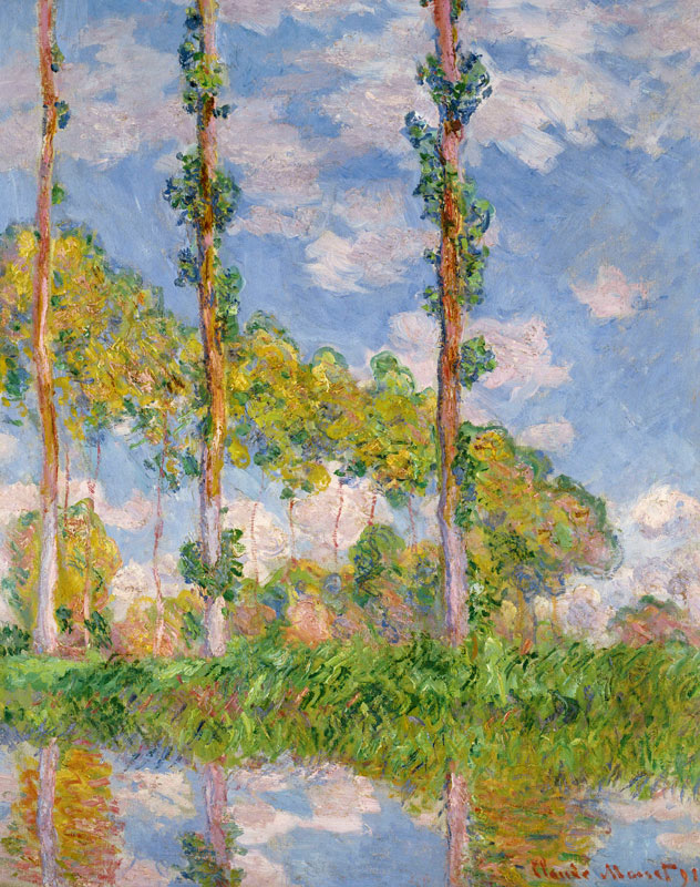 Poplars in the Sun od Claude Monet