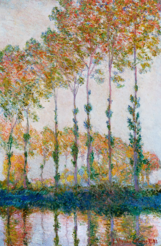 Poplars on the Banks of the Epte, Autumn od Claude Monet
