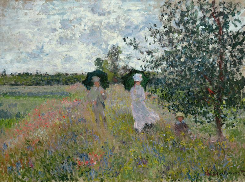 Promenade near Argenteuil od Claude Monet