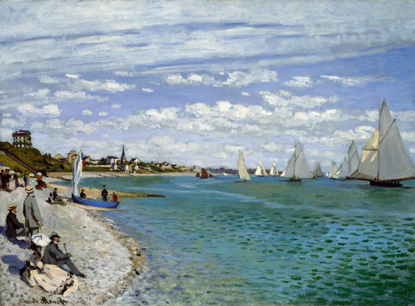 Regatta at Sainte-Adresse od Claude Monet