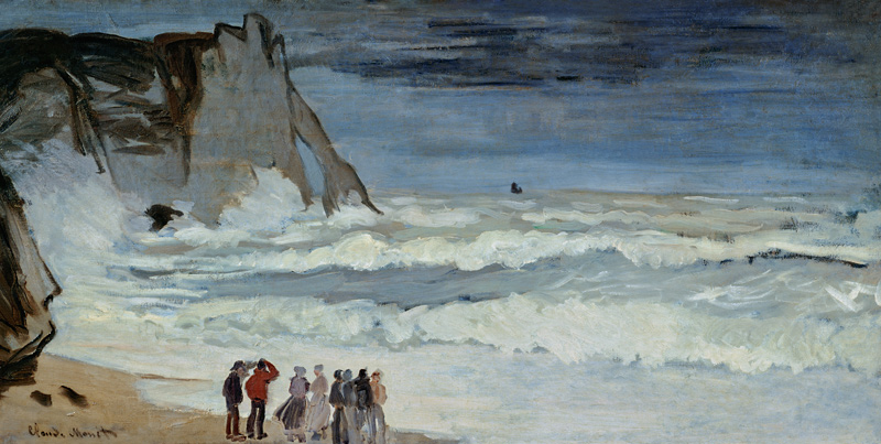 Rough Sea at Etretat od Claude Monet