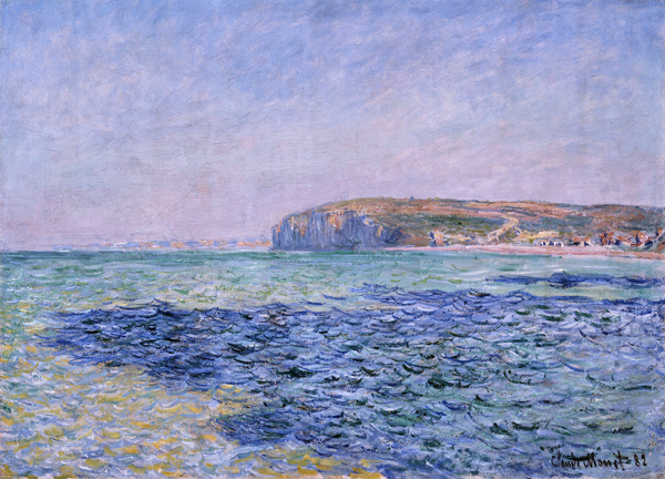 Shadows on the Sea. The Cliffs at Pourville od Claude Monet