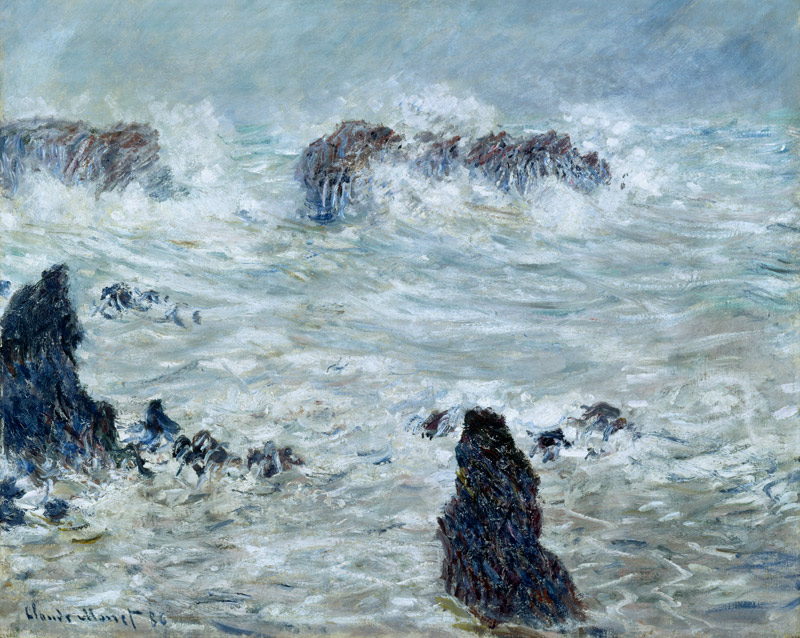 Storm, off the Coast of Belle-Ile od Claude Monet