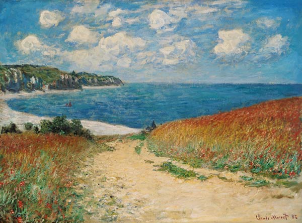 Path through the Corn to the Beach, Pourville od Claude Monet