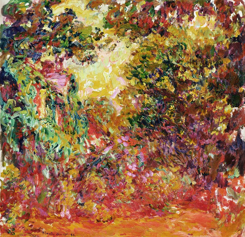 The Artist's House from the Rose Garden od Claude Monet