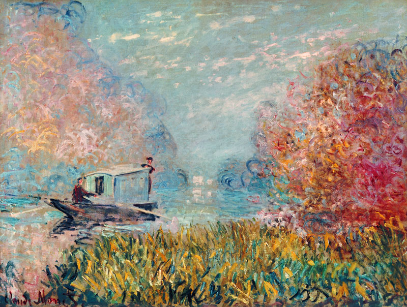The Boat Studio on the Seine od Claude Monet