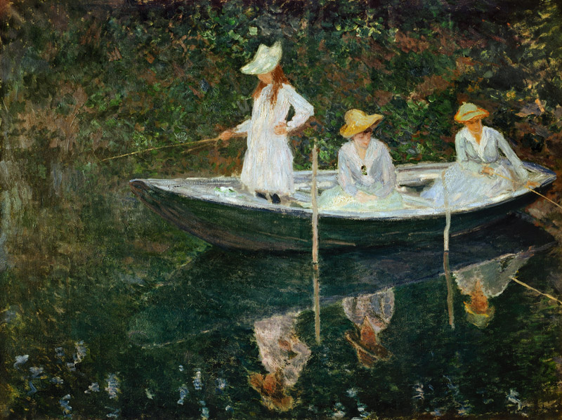 The Boat at Giverny od Claude Monet
