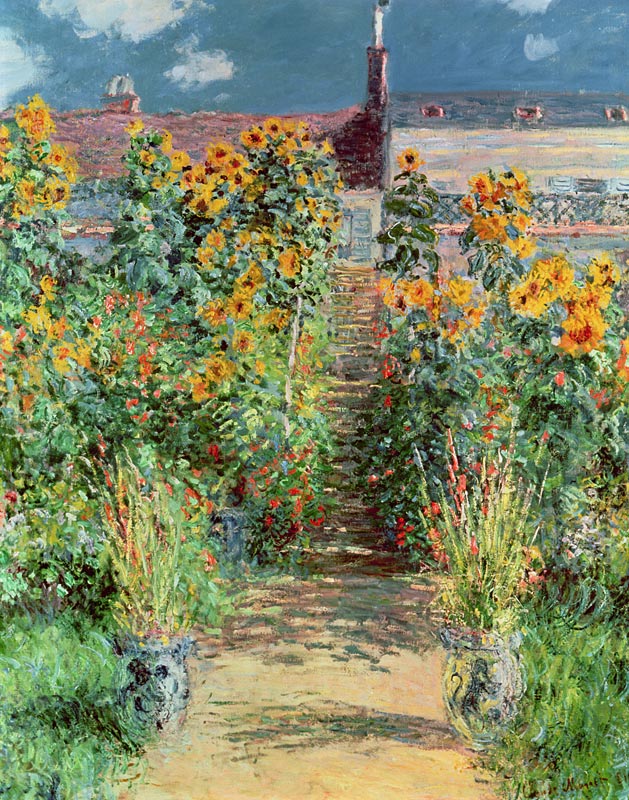 The Garden at Vetheuil od Claude Monet