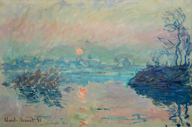 Setting sun od Claude Monet