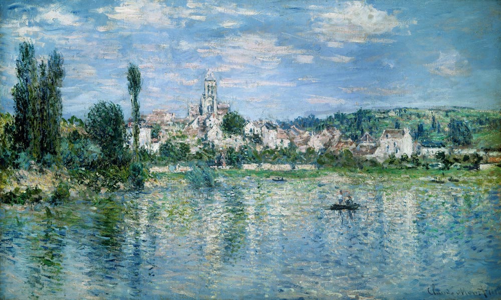 "Vue de Vetheuil, ete"  (Vetheuil im Sommer) od Claude Monet